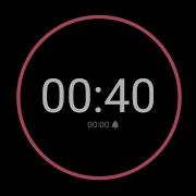 40 Second Digital Countdown Timer Flag Norwegian Background