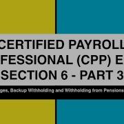 Cpp Exam Preparation Section 6 Withholding Taxes Part 3