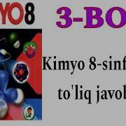 8 Sinf Kimyo