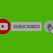 Subscribe Button And Bell Icon Green Screen